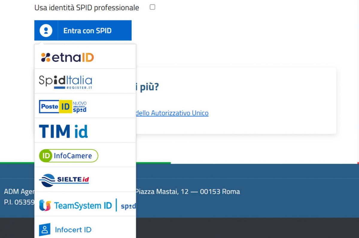 usa identita SPID