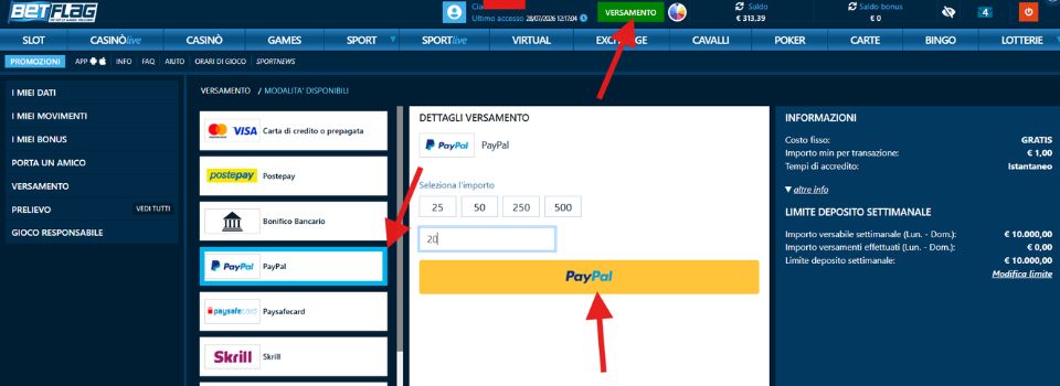 Deposito di prova