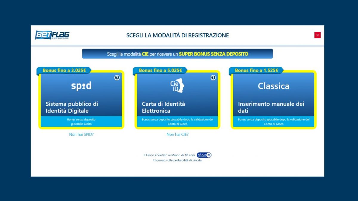 Registrazione e verifica KYC