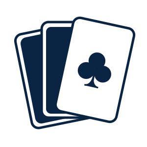 Carte da gioco con simbolo fiori